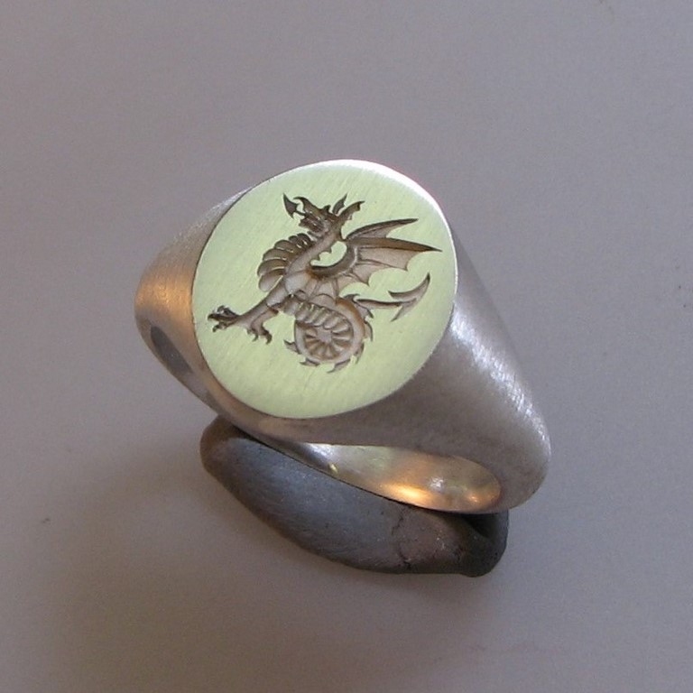 Wyvern dragon crest ring